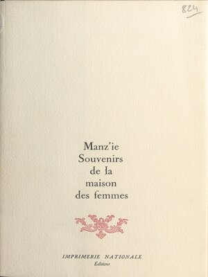 cover image of Souvenirs de la maison des femmes